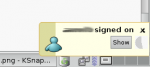 gaim-libnotify message when somebody signs on