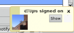 gaim-libnotify message when somebody with logo signs on