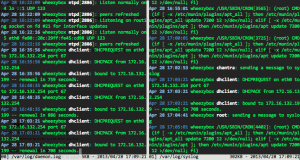 Multitail Split Output